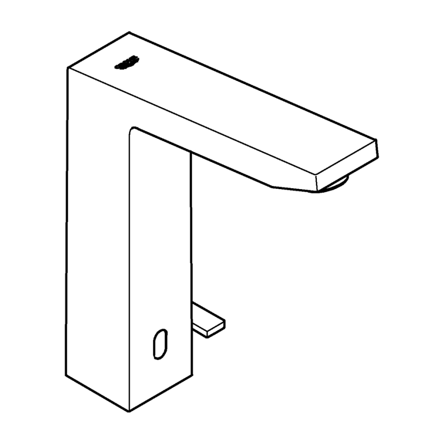 GROHE 36440000 - Infrarood elektronische wastafelkraan EUROCUBE E DN 15 chroom