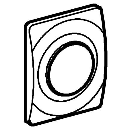 GROHE 37018SH0 - Bedieningsknop SURF 116 × 144 mm wit