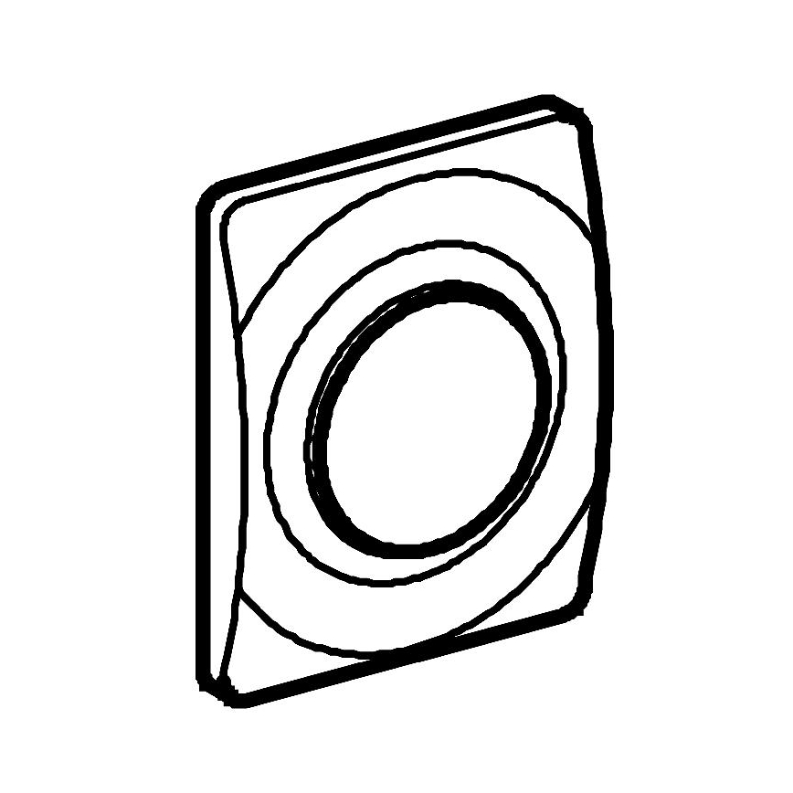 GROHE 37018SH0 - Bedieningsknop SURF 116 × 144 mm wit