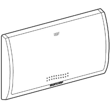 GROHE 37053SH0 - Bedieningsplaat CLASSIC 330 × 190 mm wit