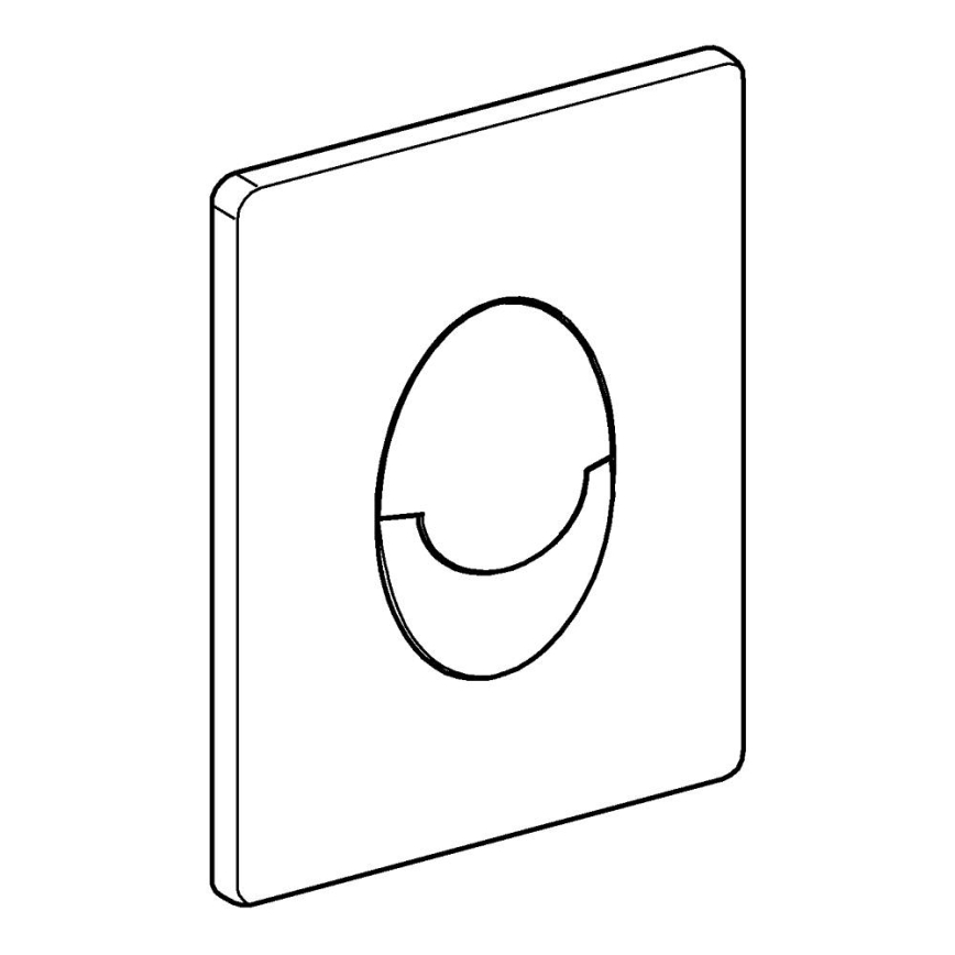 GROHE 38505P00 - Bedieningsplaat SKATE AIR 156 × 197 mm mat chroom