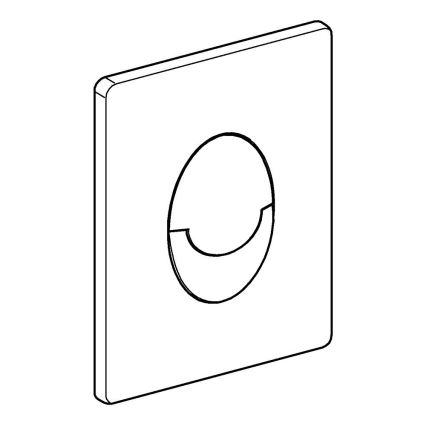 GROHE 38505SH0 - Bedieningsplaat SKATE AIR 156 × 197 mm wit