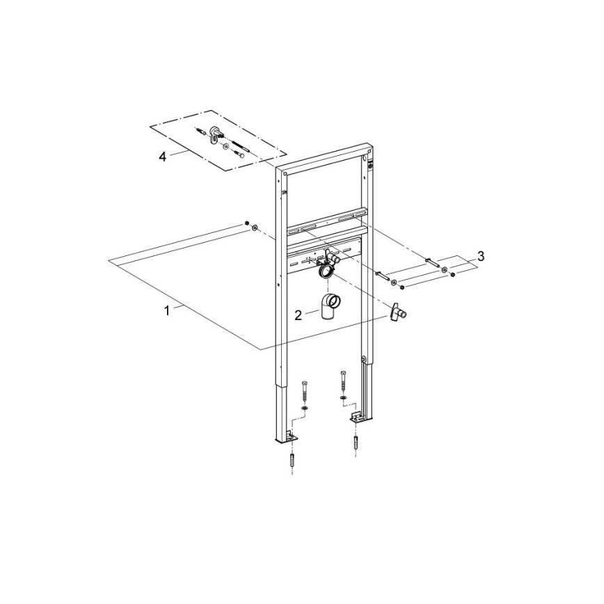 GROHE 38554001 - Inbouwmodule voor wastafel RAPID SL