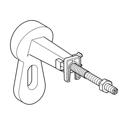GROHE 3855800M - Muuraansluiting RAPID SL 130-230 mm glanzend chroom
