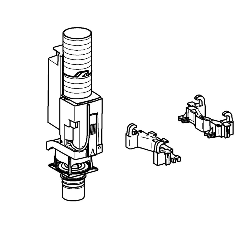 GROHE 38736000 - Ombouwset voor tweevoudig spoelsysteem GD 2