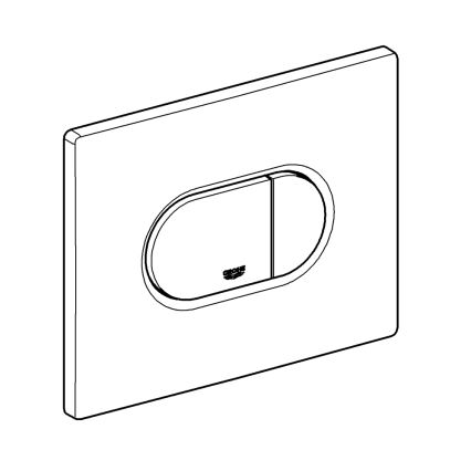 GROHE 38858SH0 - Spoelknop ARENA COSMOPOLITAN 156 × 197 mm wit