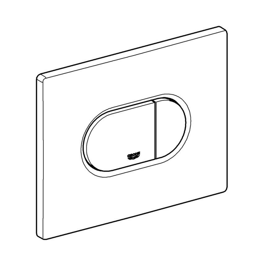 GROHE 38858SH0 - Spoelknop ARENA COSMOPOLITAN 156 × 197 mm wit