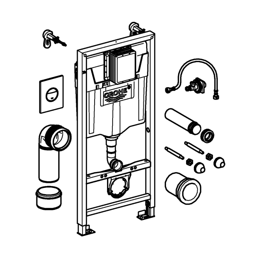 GROHE 38860000 - 3-in-1 set RAPID SL 1,13 m
