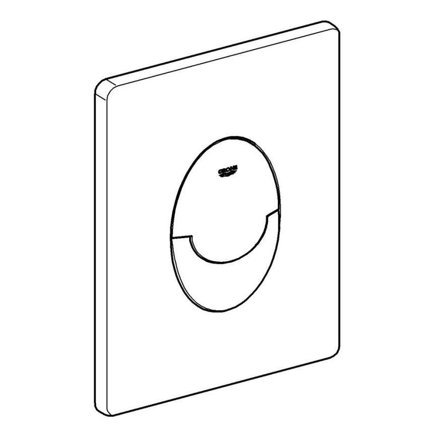 GROHE 38964KV0 - Bedieningsplaat START 156 × 197 mm zwart