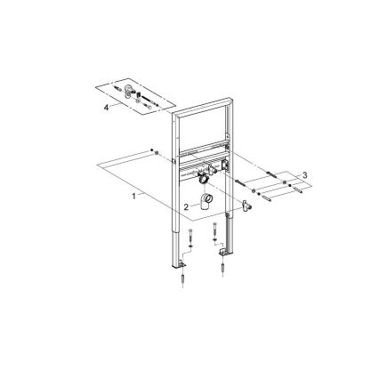GROHE 39052000 - Inbouwmodule voor wastafel RAPID SL 1,13 m