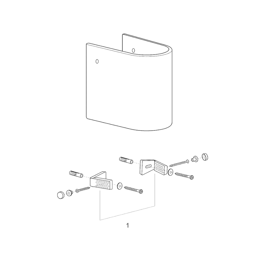 GROHE 39201000 - Halfzuil EURO CERAMIC 210 × 300 × 322 mm keramiek/wit