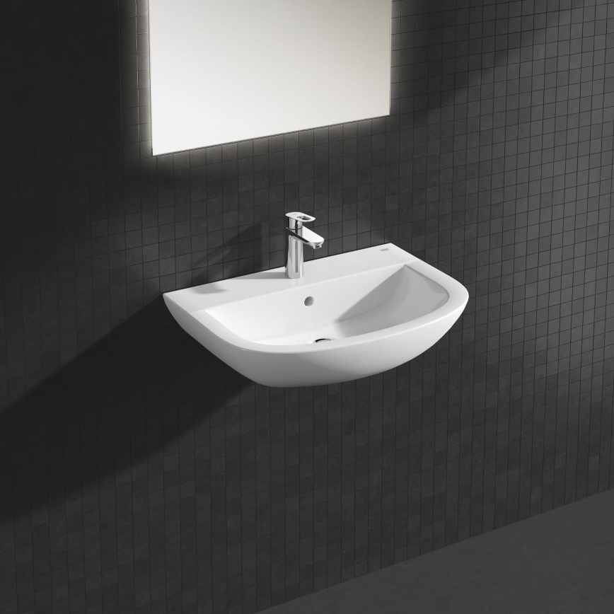 GROHE 39420000 - Wandgemonteerde wastafel EURO CERAMIC 646 × 468 mm keramiek/wit