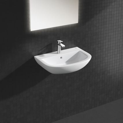 GROHE 39421000 - Wandgemonteerde wastafel BAU CERAMIC 609 × 442 mm keramiek/wit