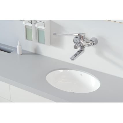 GROHE 39423000 - BAU CERAMIC inbouwwastafel 560 × 420 mm keramiek/wit