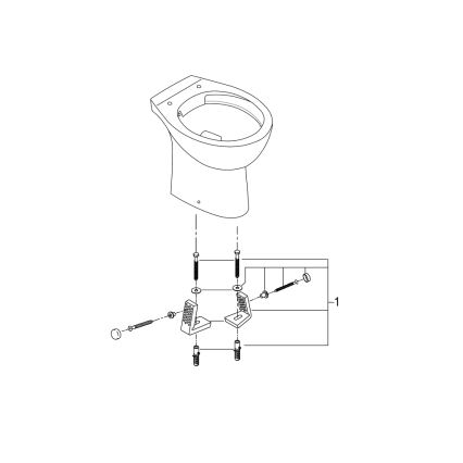GROHE 39430000 - Staand toilet BAU CERAMIC 515 x 356 x 406 mm keramiek/wit
