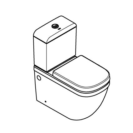 GROHE 39462000 - WC-compleet EURO CERAMIC 67,5 x 37,4 x 77,4 cm keramiek/wit