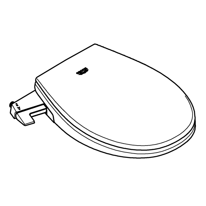 GROHE 39648SH0 - Handbediend bidetzitting BAU CERAMIC Duro-wit
