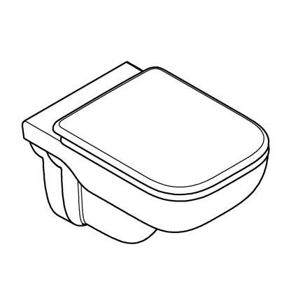 GROHE 39815000 - Hangend toilet START EDGE 53,8 x 36,5 cm DuroWhite