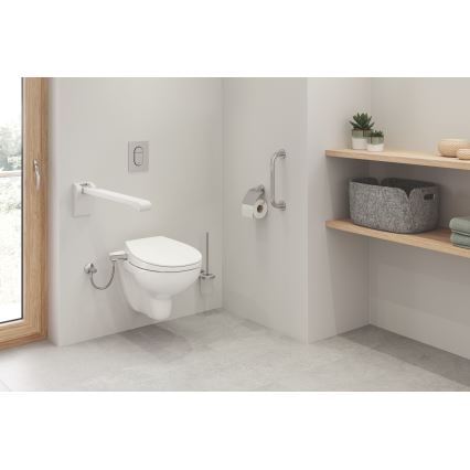 GROHE 40374001 - Toiletborstelset ESSENTIALS 12,1 x 39,8 cm chroom