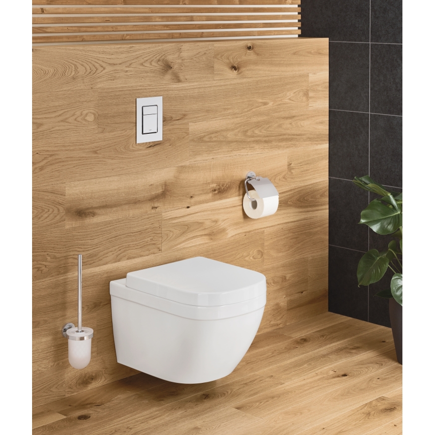 GROHE 40374001 - Toiletborstelset ESSENTIALS 12,1 x 39,8 cm chroom