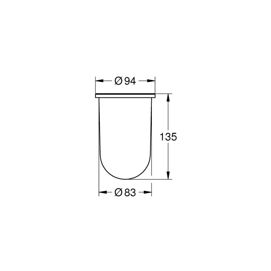GROHE 40393000 - Vervangingsglas ESSENTIALS helder