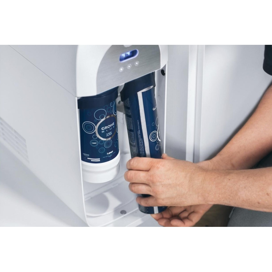 GROHE 40422000 - CO2-fles voor GROHE BLUE 425 g CO2 (4 stuks) roestvrij staal