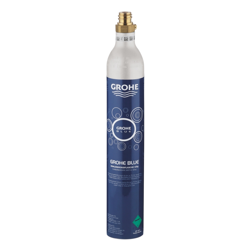 GROHE 40422000 - CO2-fles voor GROHE BLUE 425 g CO2 (4 stuks) roestvrij staal