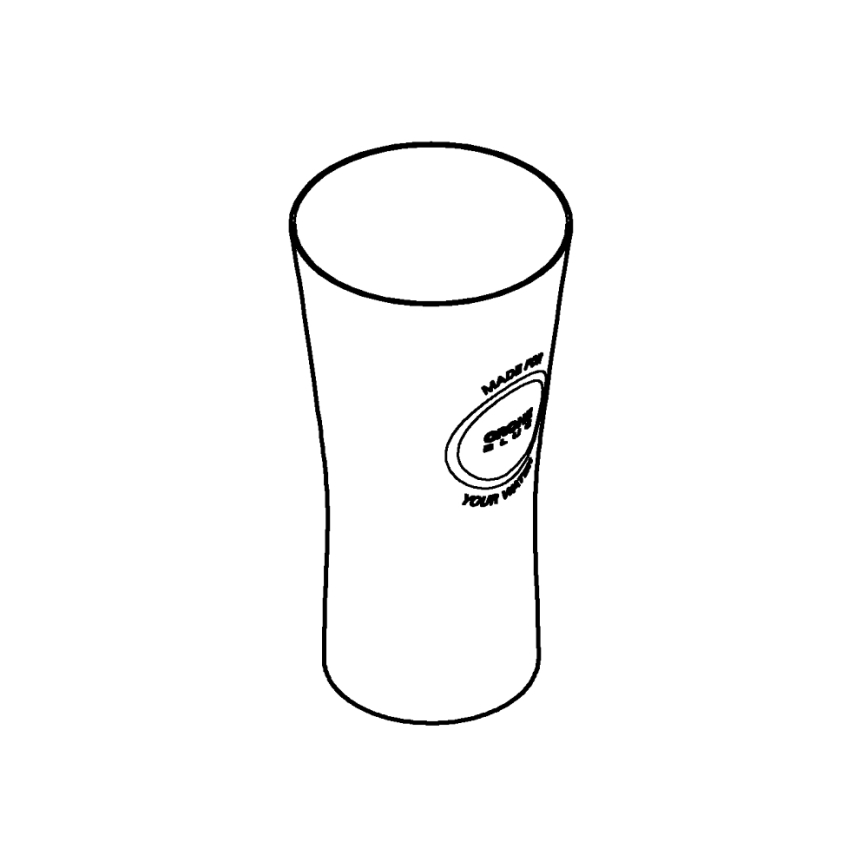 GROHE 40437000 - Set van 6 BLUE-glazen 250 ml, kristal/helder