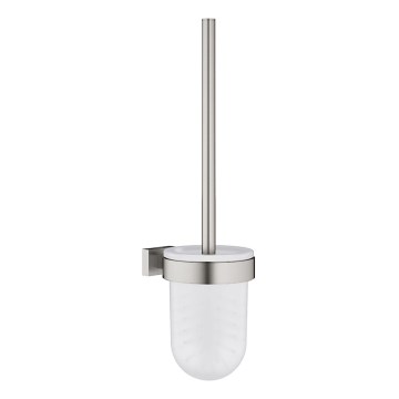 GROHE 40513DC1 - Toiletborstelset ESSENTIALS CUBE, roestvrij staal (RVS)