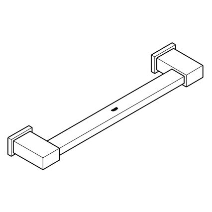 GROHE 40514001 - ESSENTIALS CUBE handdoekhouder 392 mm, glanzend chroom