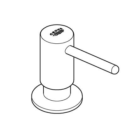 GROHE 40536000 - Zeepdispenser CONTEMPORARY 400 ml, glanzend chroom