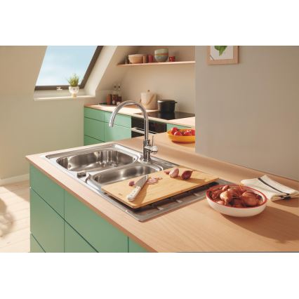 GROHE 40750HV0 - Houten snijplank 450 × 240 × 19 mm