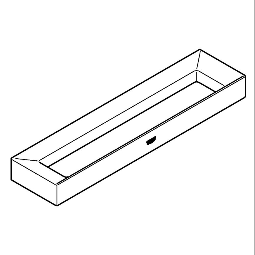 GROHE 40766000 - Handdoekhouder SELECTION CUBE 25 × 6 × 1,5 cm glanzend chroom