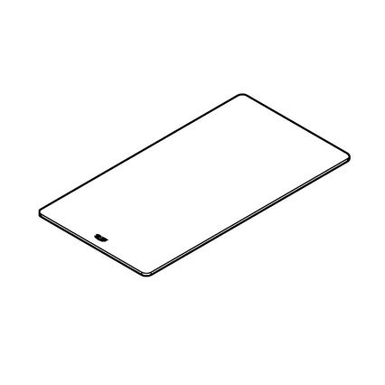 GROHE 40786K00 - Glazen plank 450 × 240 × 19 mm zwart