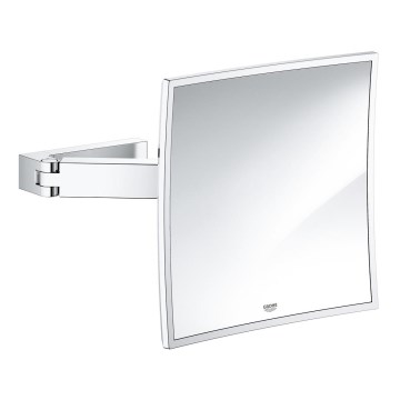 GROHE 40808000 - Make-upspiegel SELECTION CUBE 22,3 × 22,3 cm glanzend chroom