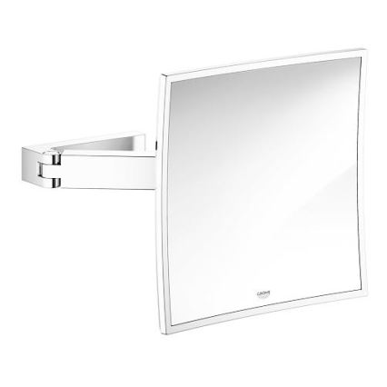 GROHE 40808000 - Make-upspiegel SELECTION CUBE 22,3 × 22,3 cm glanzend chroom