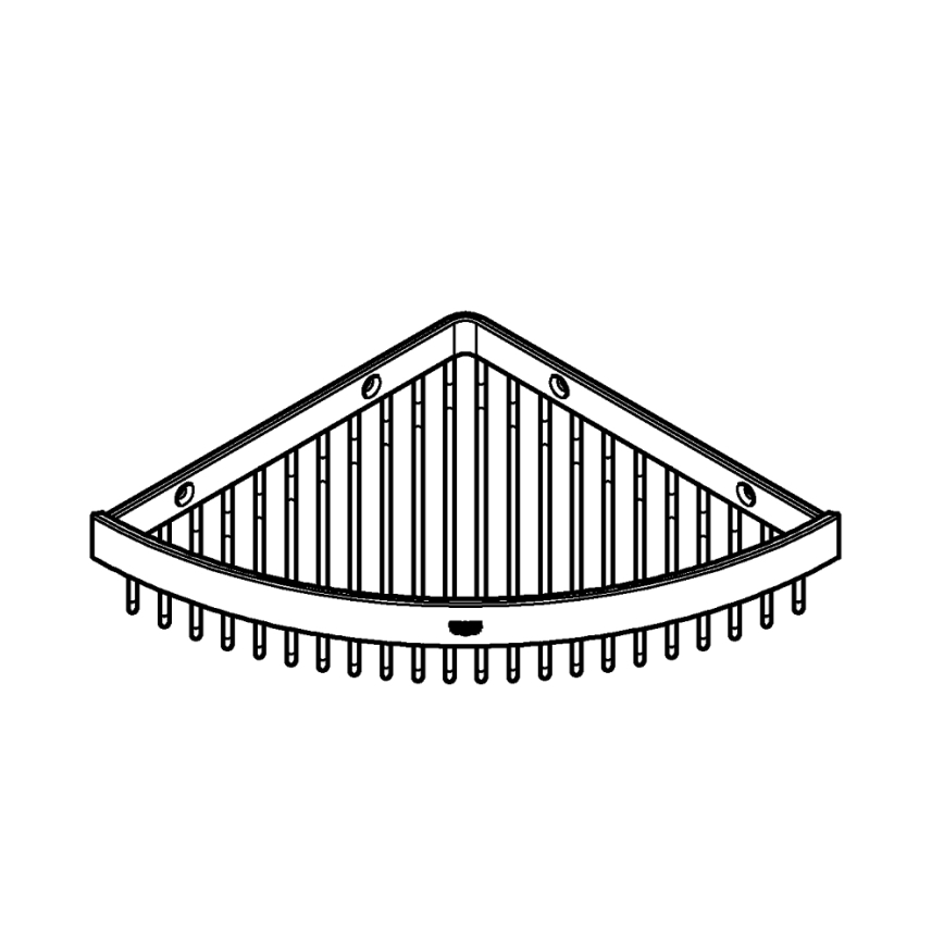 GROHE 40809000 - Draadzeephouder SELECTION CUBE 20 × 20 cm glanzend chroom