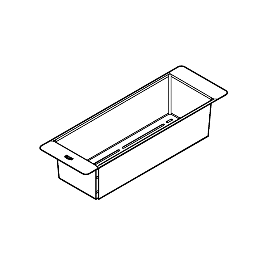 GROHE 40852SD0 - Multifunctioneel RVS-vergiet 450 × 150 × 100 mm