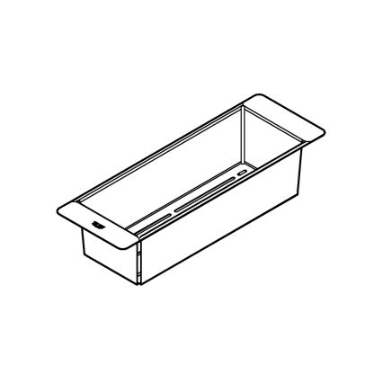 GROHE 40852SD0 - Multifunctioneel vergiet 450 × 150 × 100 mm, roestvrij staal
