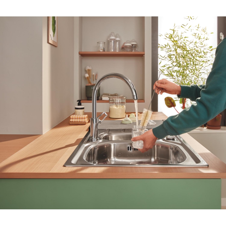 GROHE 40856SD0 - Afdruiprek 450 × 348 mm, geborsteld roestvrij staal