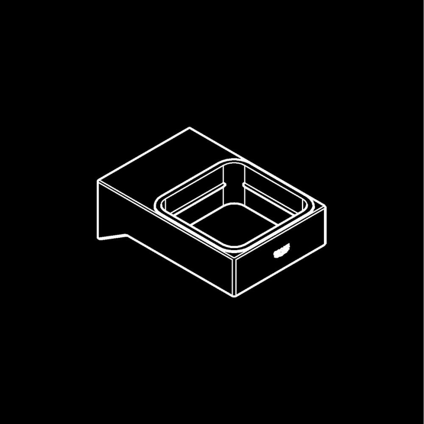 GROHE 40865000 - SELECTION CUBE-houder in glanzend chroom