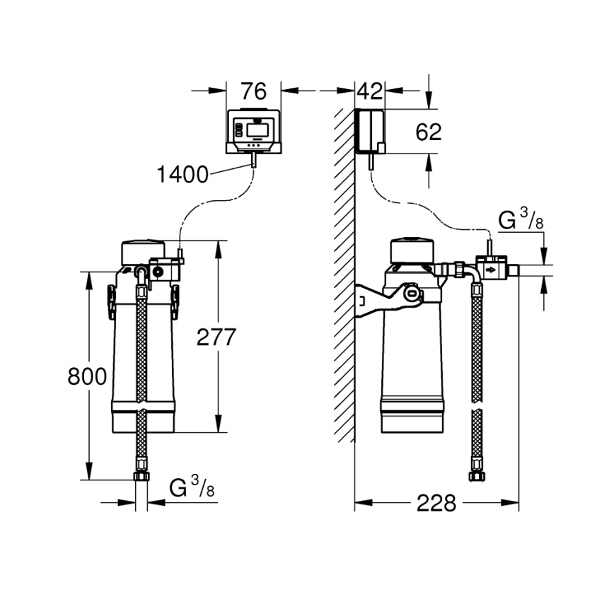 GROHE 40876000 - Startset ULTRASAFE glanzend chroom