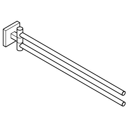 GROHE 40976000 - Handdoekhouder START CUBE 438 mm glanzend chroom