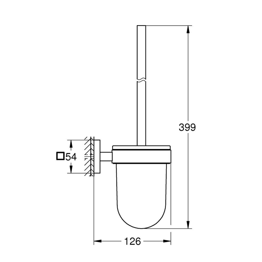 GROHE 409772430 - START CUBE toiletreinigingsset zwart