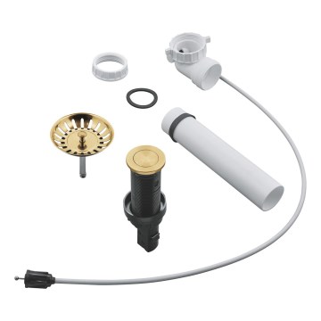 GROHE 40986GN0 - Afvoerset voor keukenspoelbakken Ø 35 mm, goud