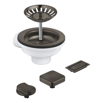 GROHE 40996AL0 - Afvoerset voor keukenspoelbakken grafiet