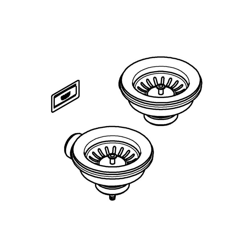 GROHE 40997DL0 - Bronzen afvoerset (toebehoren)