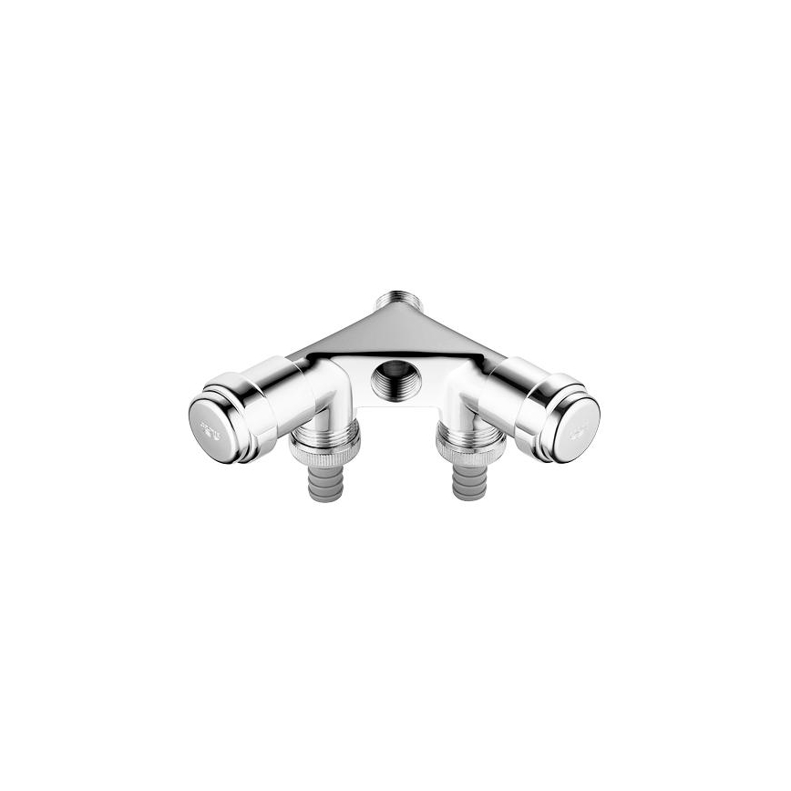 GROHE 41020000 - Dubbel ventiel EGGEMANN 12” glanzend chroom