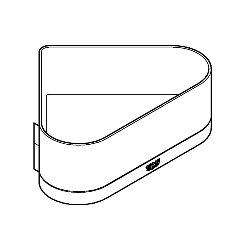 GROHE 41038000 - SELECTION douchebak voor in de hoek, glanzend chroom