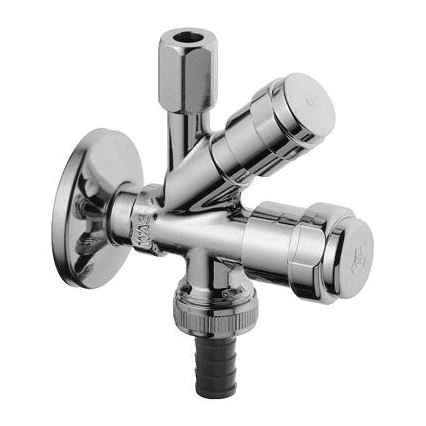 GROHE 41073000 - Kombi-hoekafsluiter WAS 12” × 38” glanzend chroom